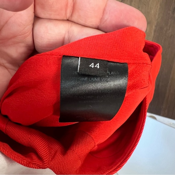 Narciso Rodriguez Barney’s New York Orange virgin wool shift dress SZ 44/8 - Picture 4 of 6